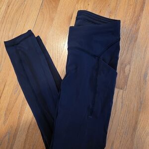 Lululemon Athletica Navy Leggings 25"